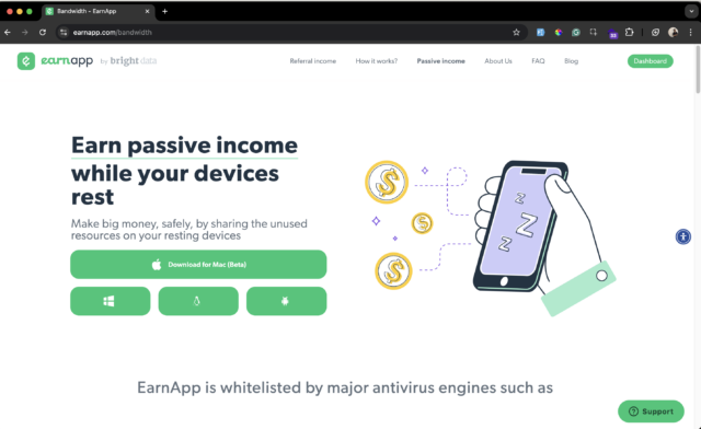 Dapatkan Passive Income dengan Mudah Hanya dengan Bermodalkan Koneksi Internet: Kenali EarnApp